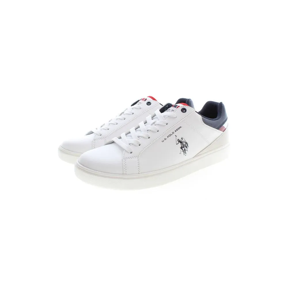 U.S. POLO ASSN. White Polyester Sneaker