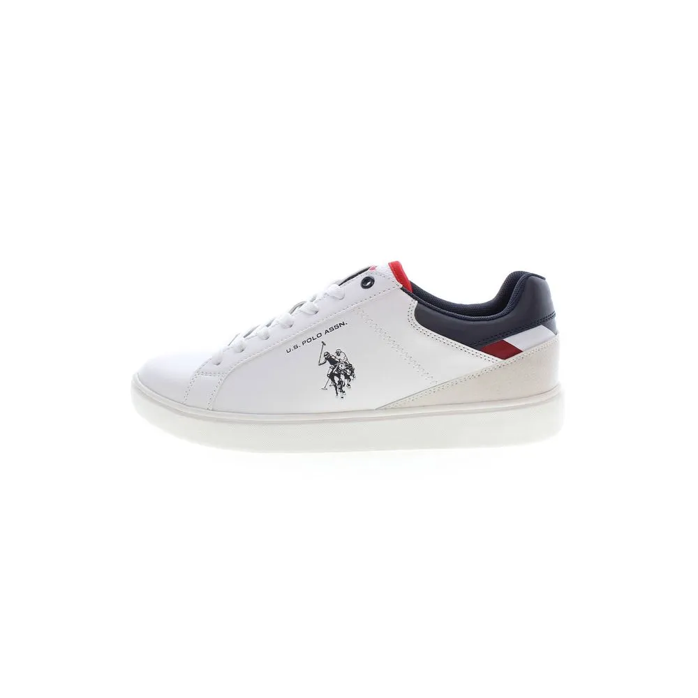 U.S. POLO ASSN. White Polyester Sneaker