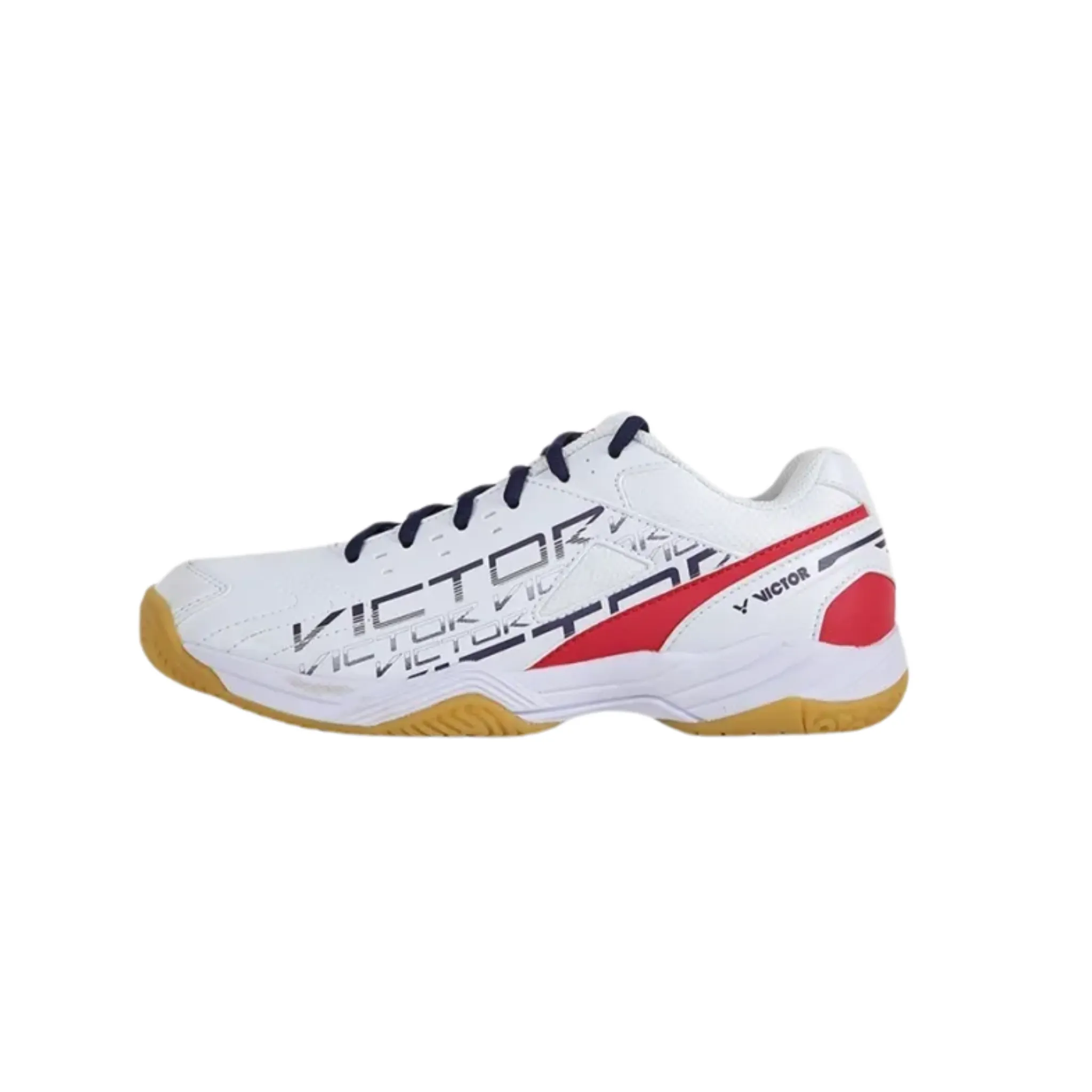 Victor A170 AD Court Shoes [Bright White/High Risk Red]