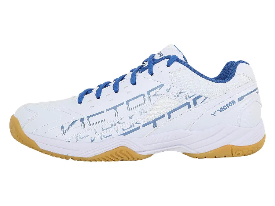 Victor A170 AF Court Shoes [White/Nautical Blue]