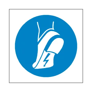 Wear Anti-Static Footwear Symbol Sign