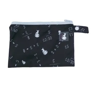 Wet Bag Small - Maths Black