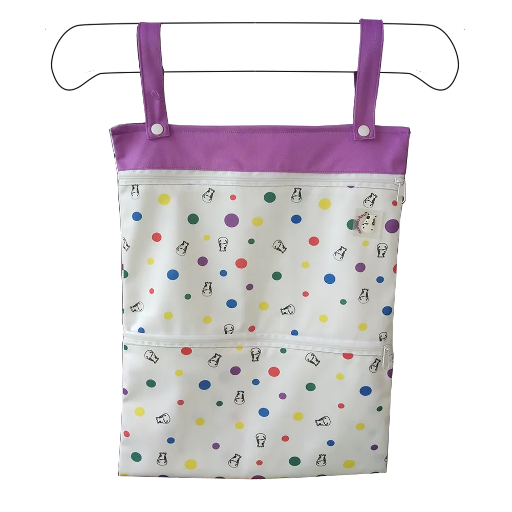 Wet Bag XL - Dot Dot Purple