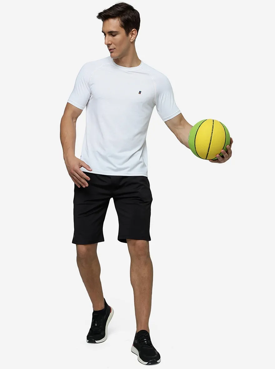 White Solid Slim Fit T-Shirt | Jade Play