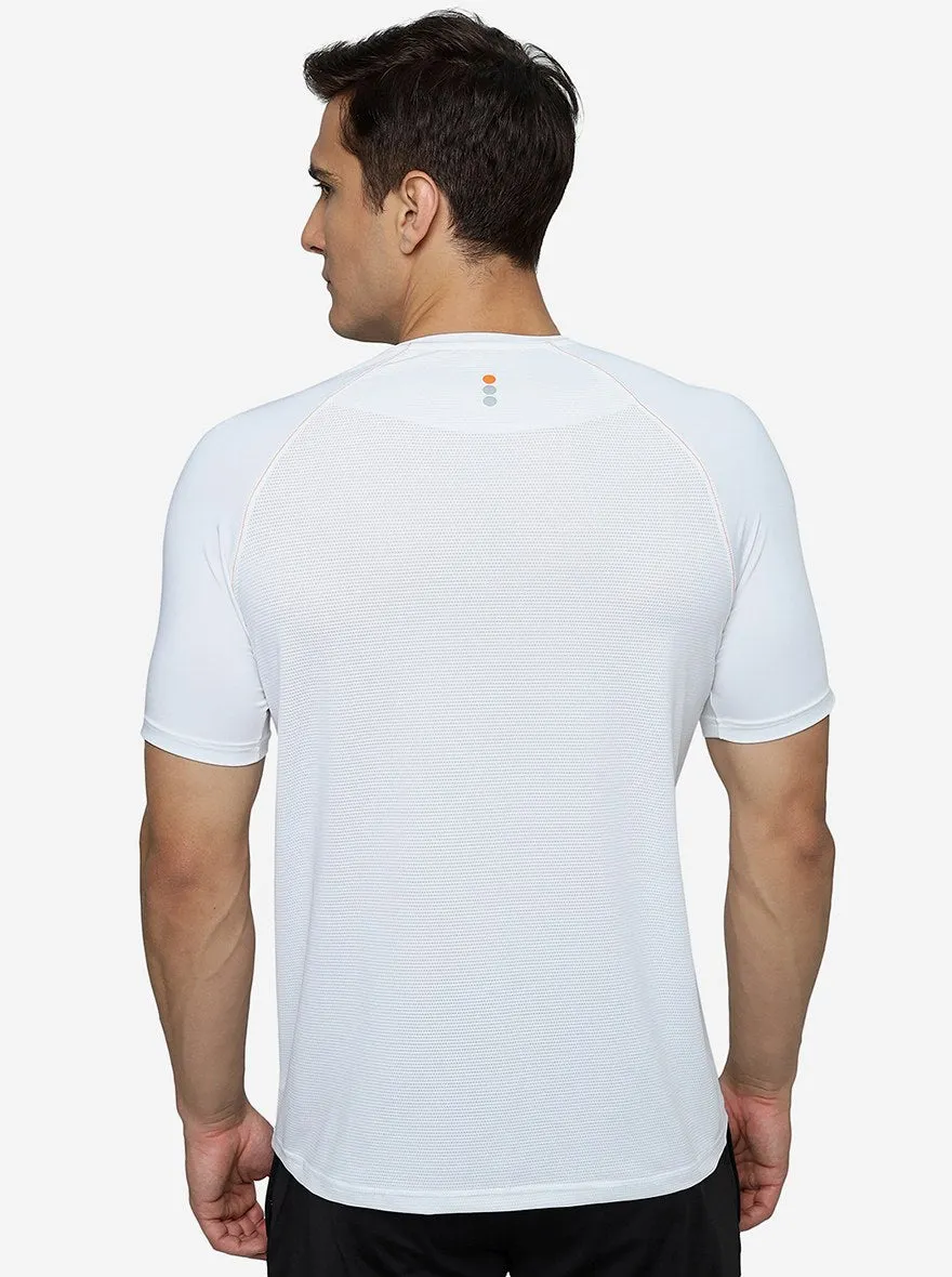 White Solid Slim Fit T-Shirt | Jade Play