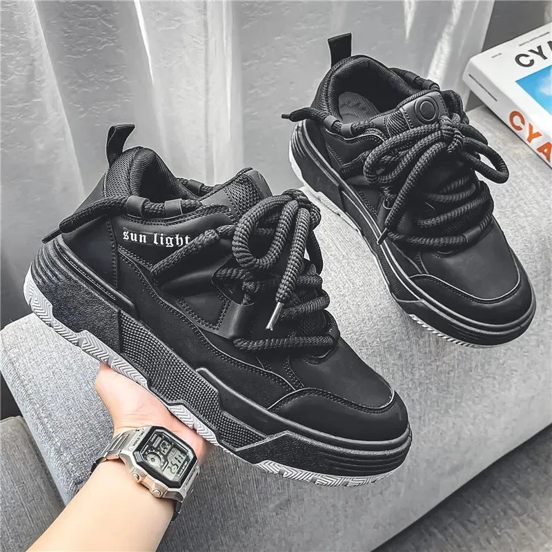 Wiaofellas  -  Chunky Platform Shoes Tenis Luxury Men Casual Sneakers Sports Running Shoes Breathable Lightweight Comfortable Trainers Footwear