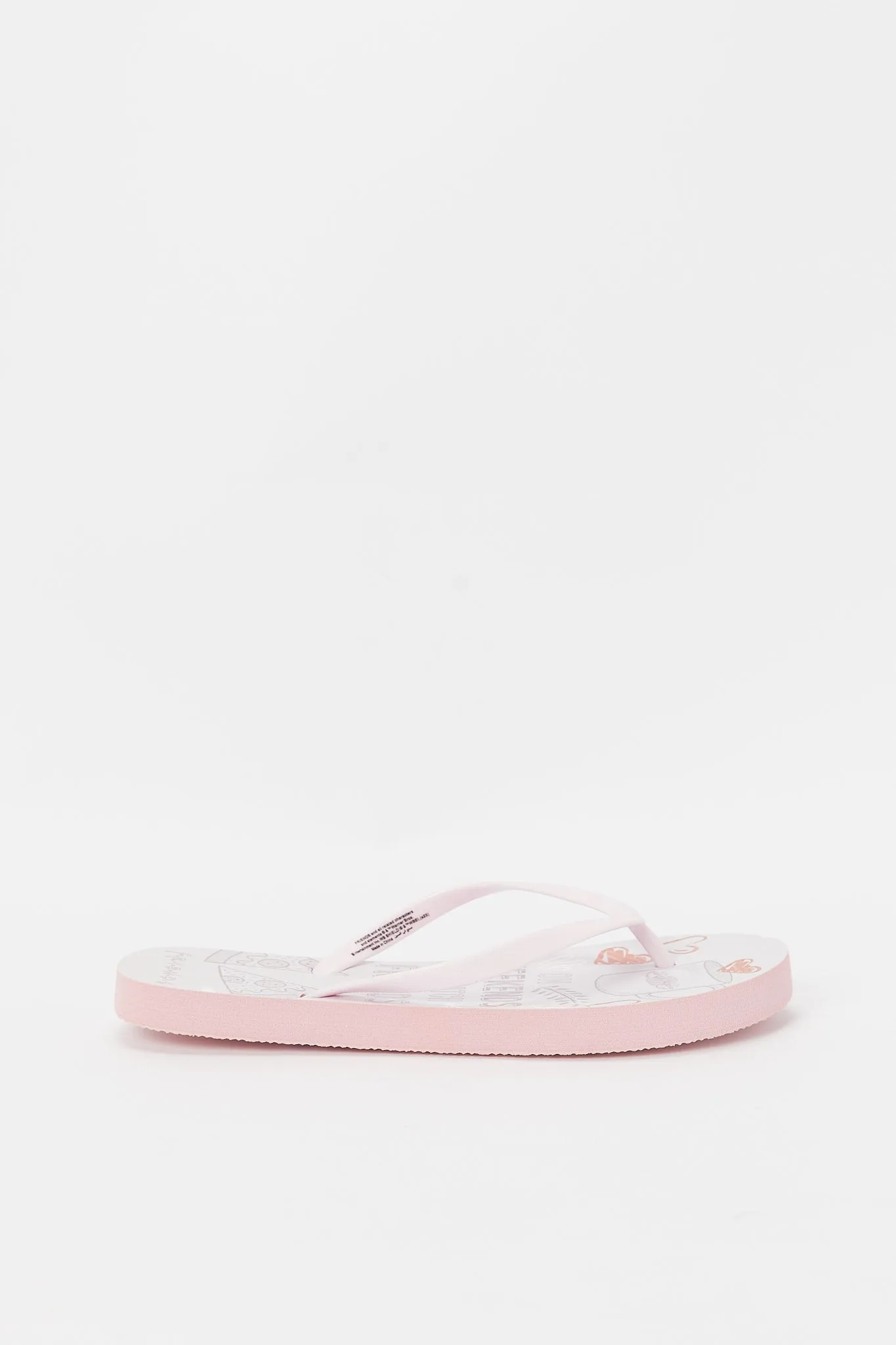 Women Pink Printed Flip Flop