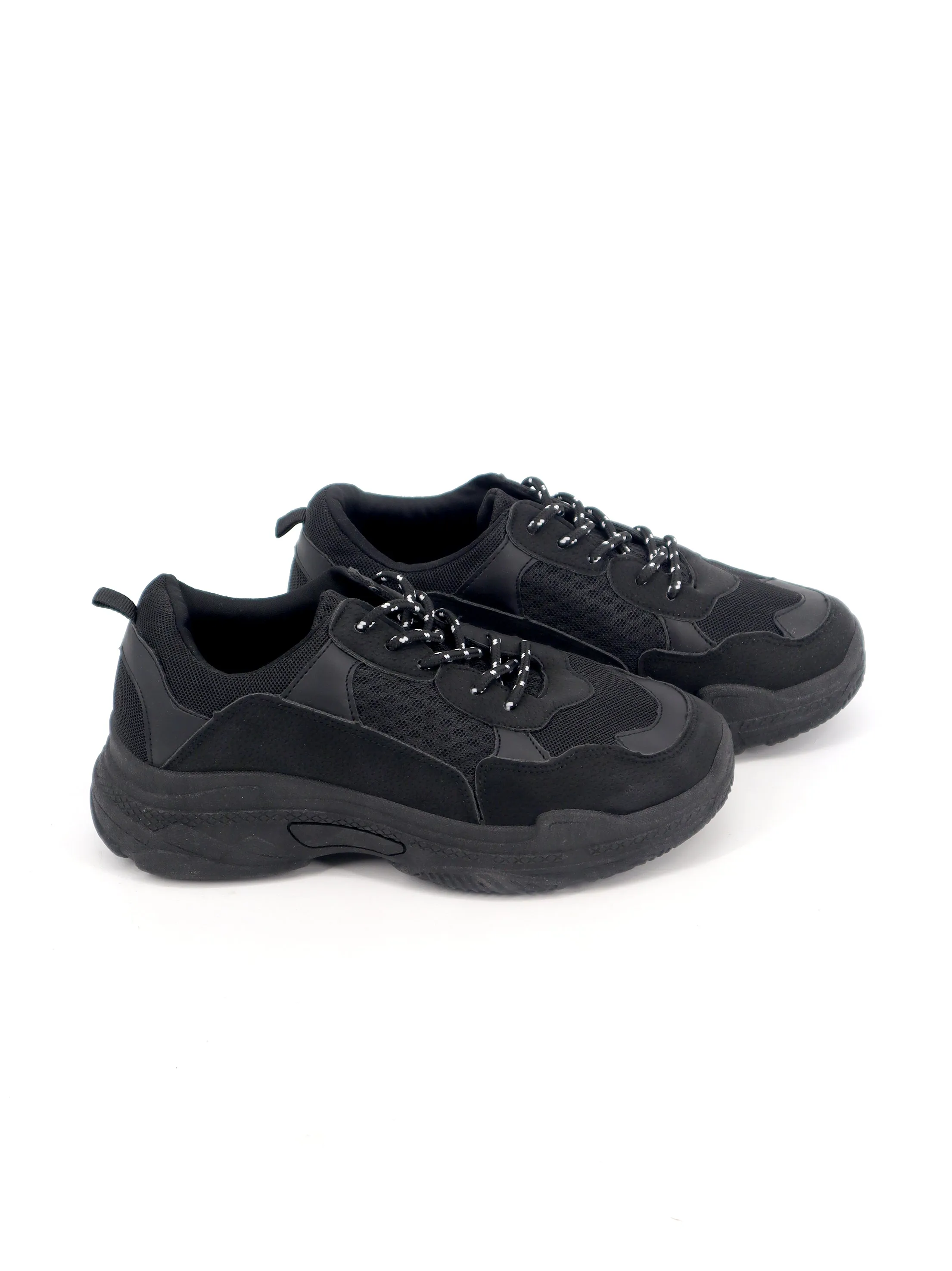 Women Textured Sneakers,Black