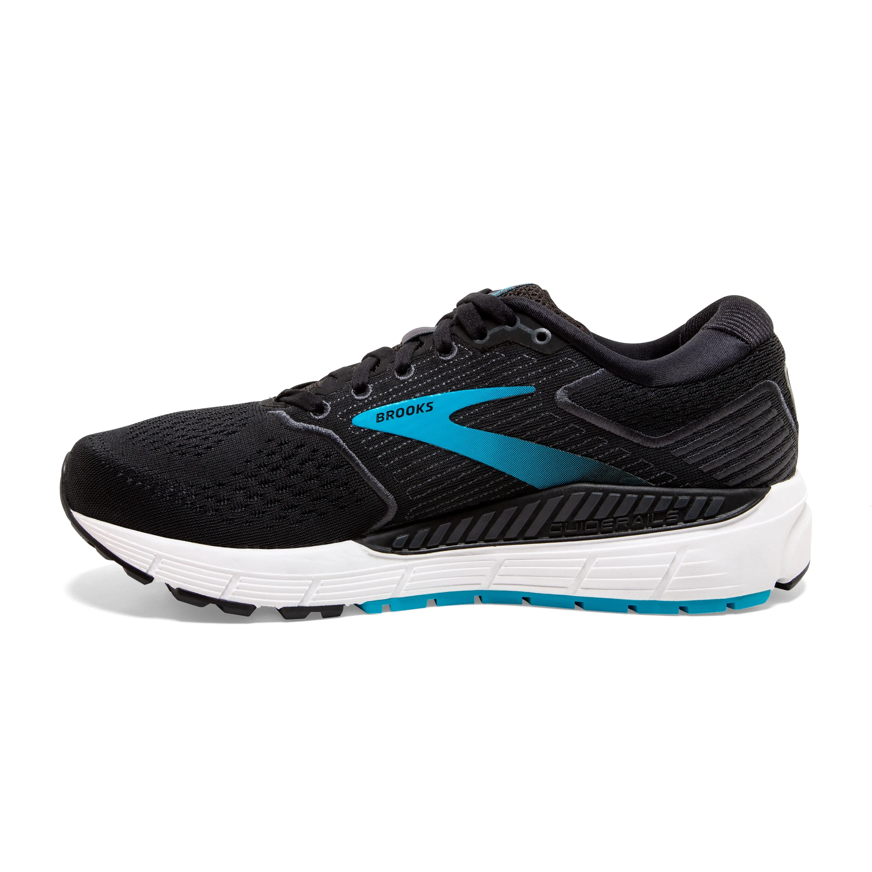 Women's Brooks Ariel '20 Color: Black/Ebony/Blue (WIDE WIDTH)