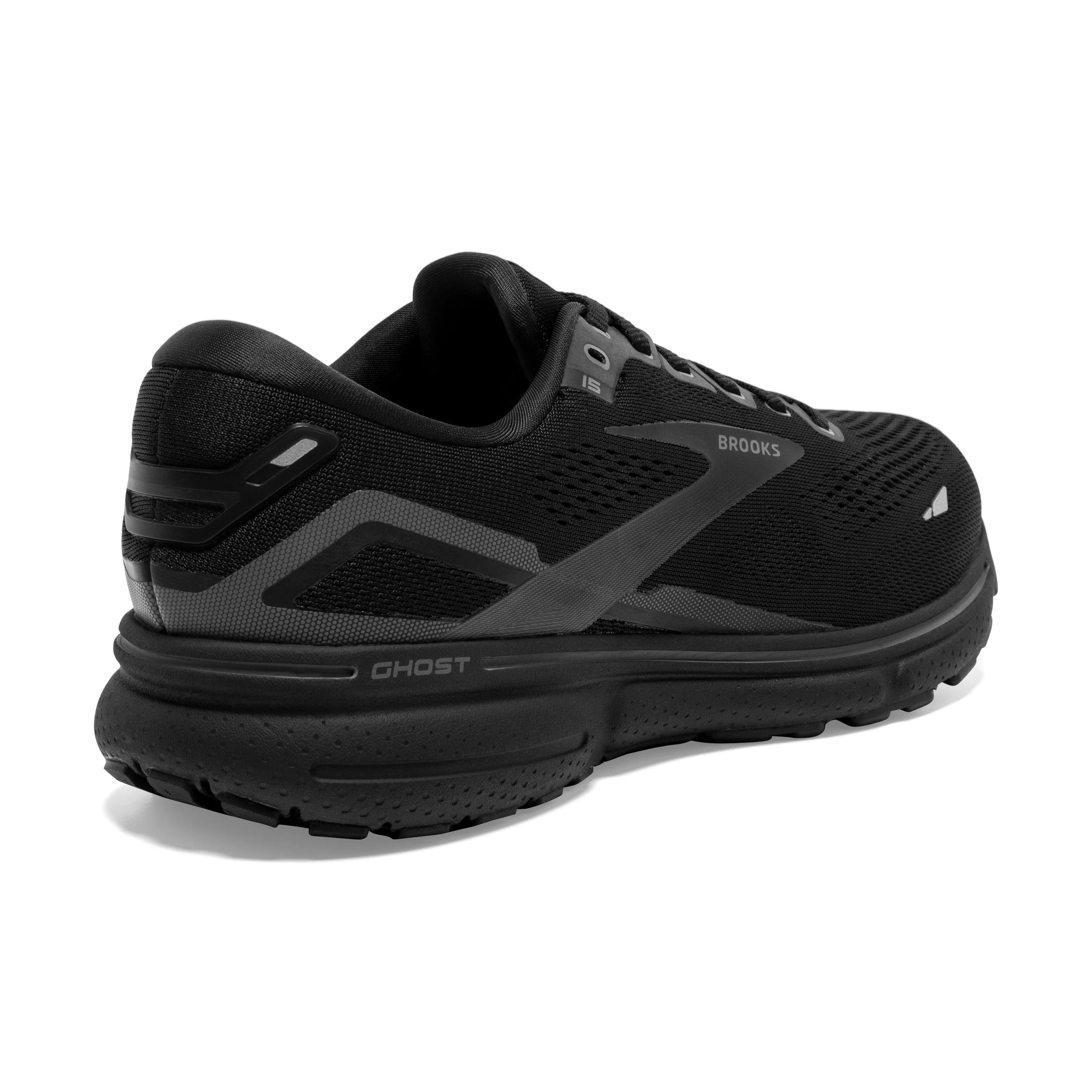 Women's Brooks Ghost 15 1203801B020 Color: Black/Black/Ebony