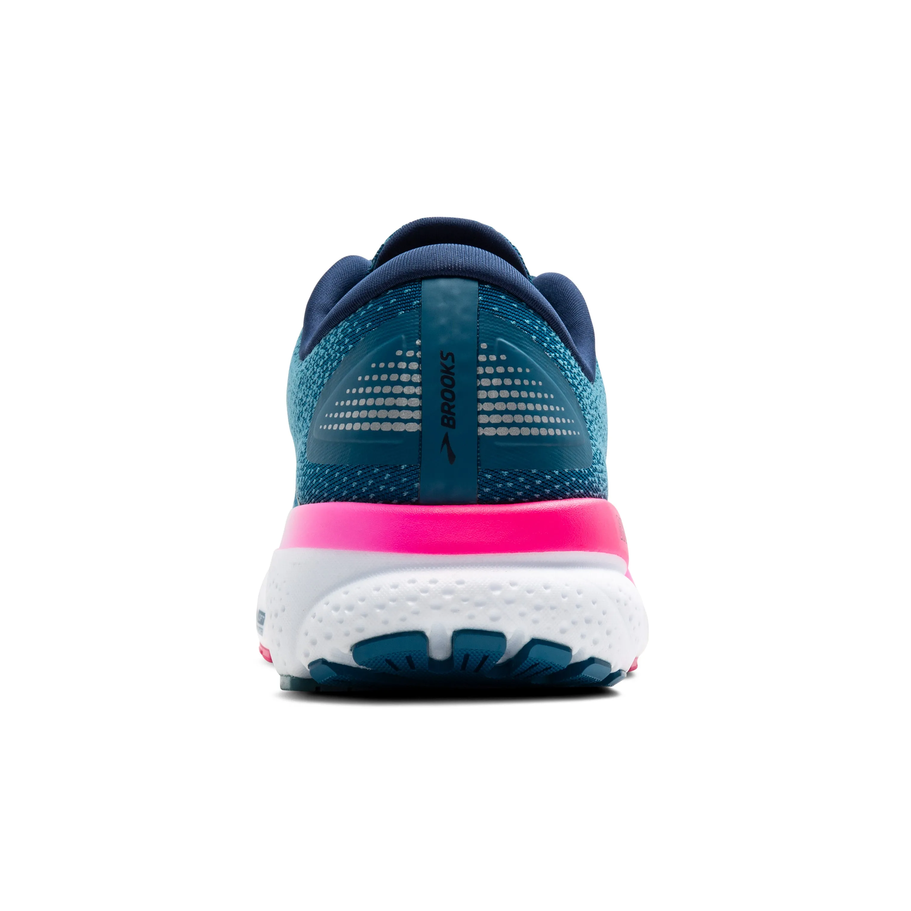 Women's Brooks Ghost 16 GTX Color: Moroccan Blue/Pink/Yellow