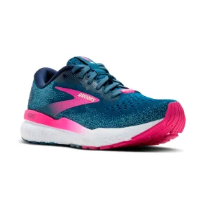 Women's Brooks Ghost 16 GTX Color: Moroccan Blue/Pink/Yellow