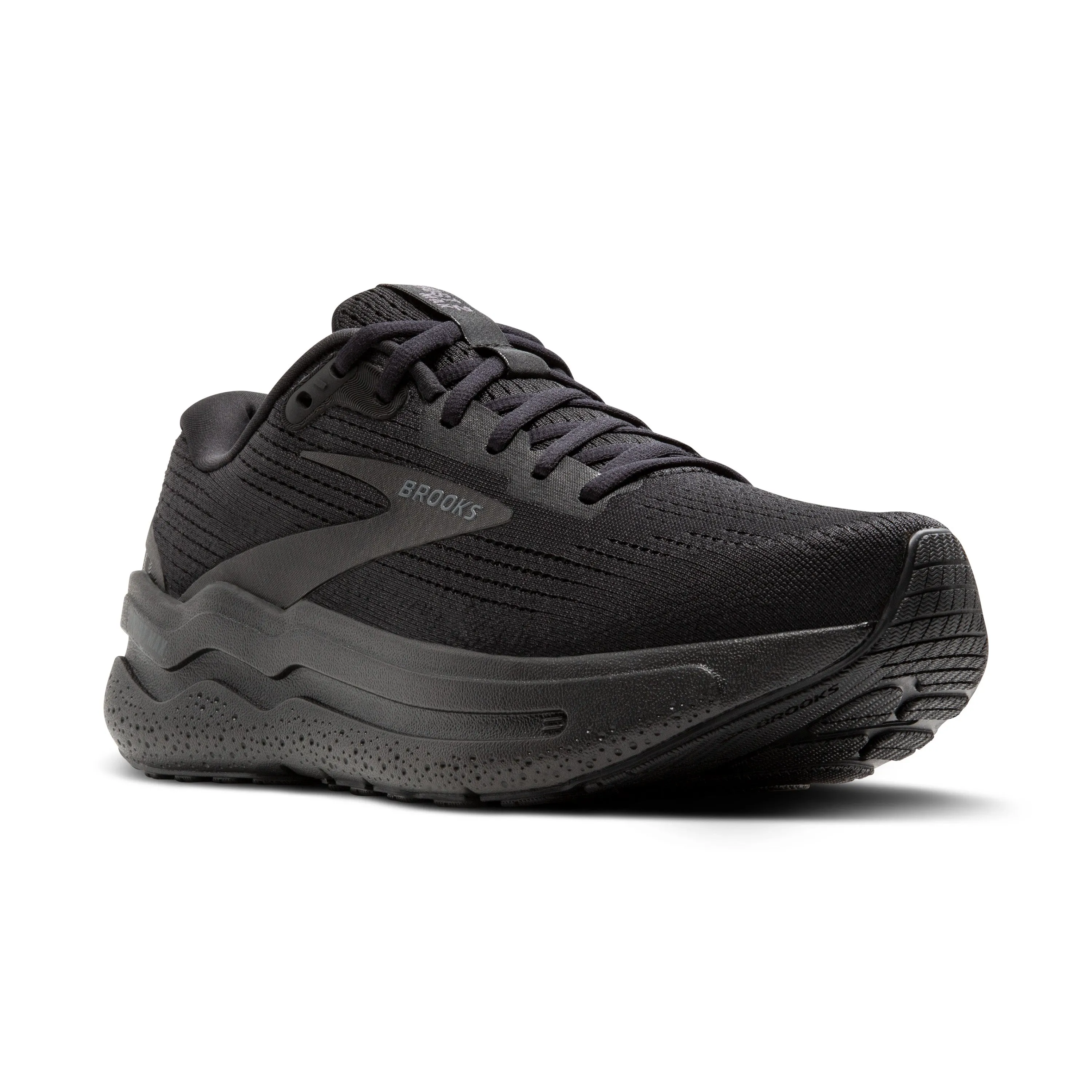 Women's Brooks Ghost Max 2 Color: Black/Black/Ebony (EXTRA WIDE WIDTH)