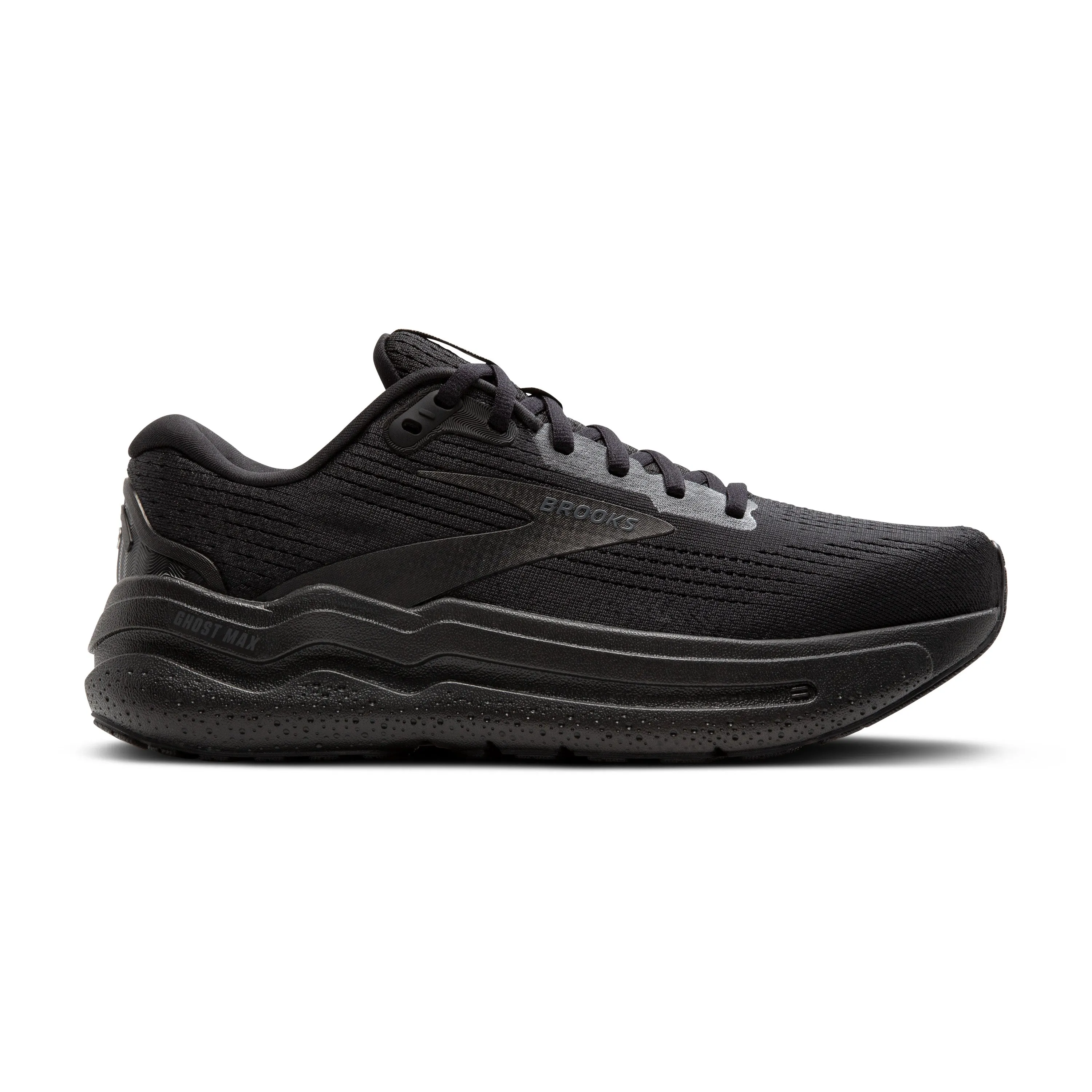 Women's Brooks Ghost Max 2 Color: Black/Black/Ebony (EXTRA WIDE WIDTH)