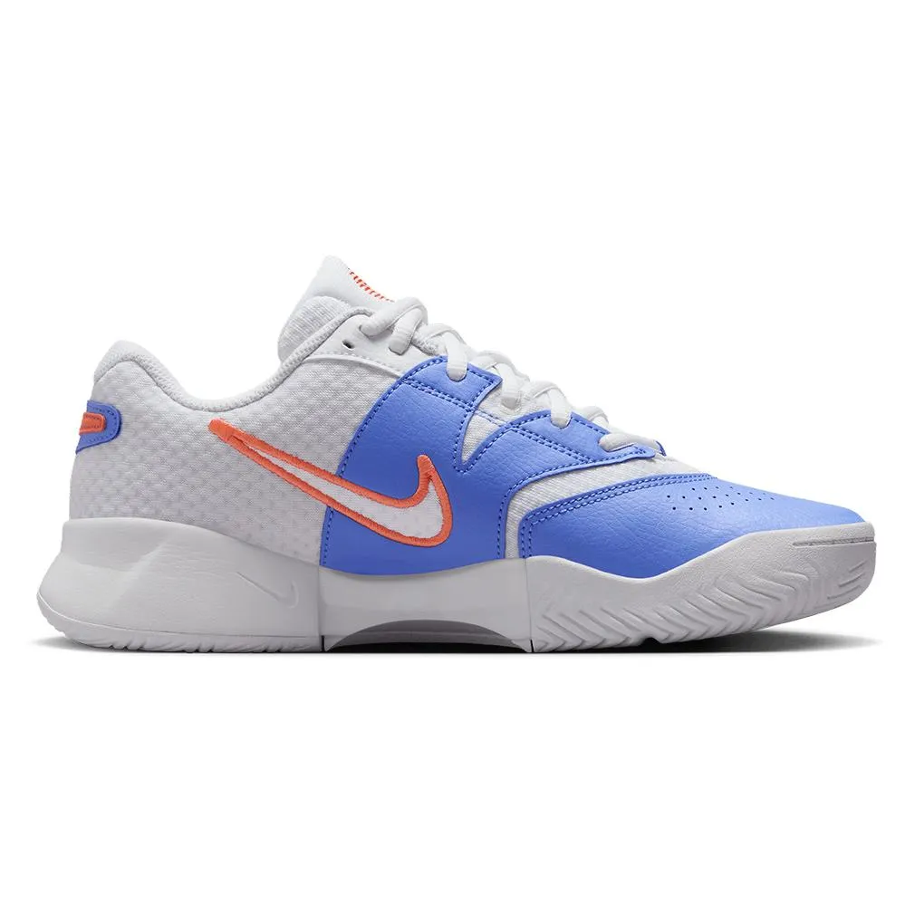 Women`s Court Lite 4 Tennis Shoes White and Lt Wild Mango