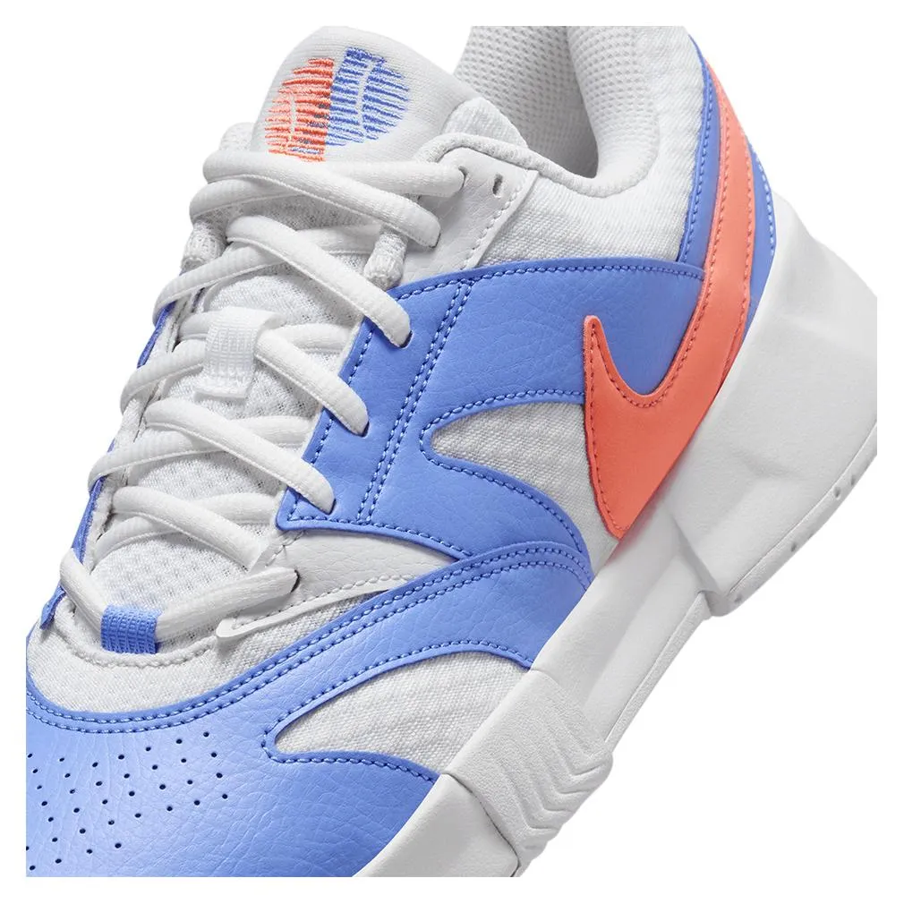 Women`s Court Lite 4 Tennis Shoes White and Lt Wild Mango