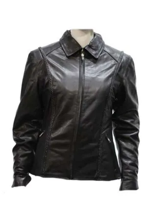 Women's Heavy Duty Leather Jacket, LJ7021-SS-DL