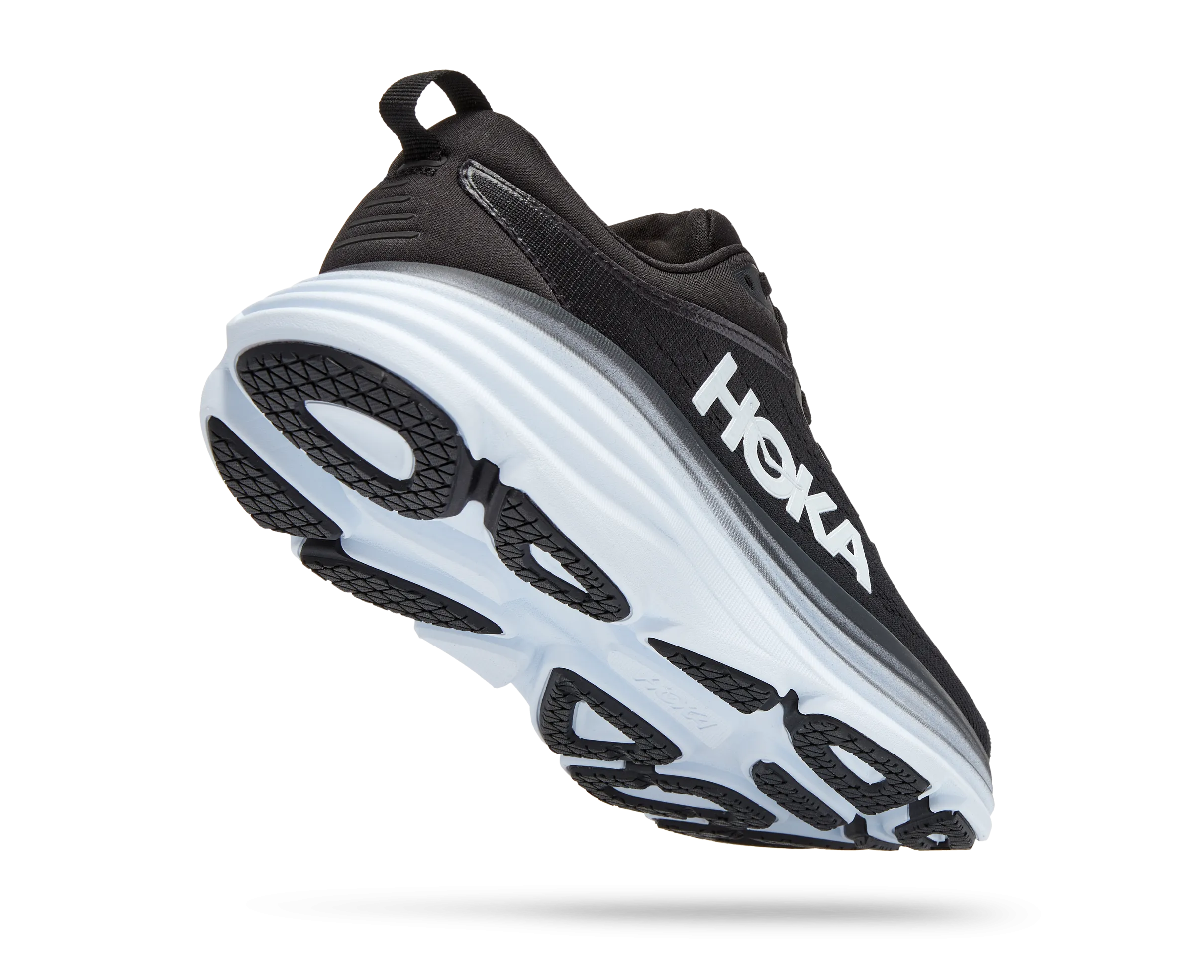 Women's Hoka Bondi 8 Color: Black/ White