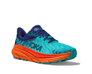 Women's Hoka Challenger 7 Color: Ceramic / Vibrant Orange