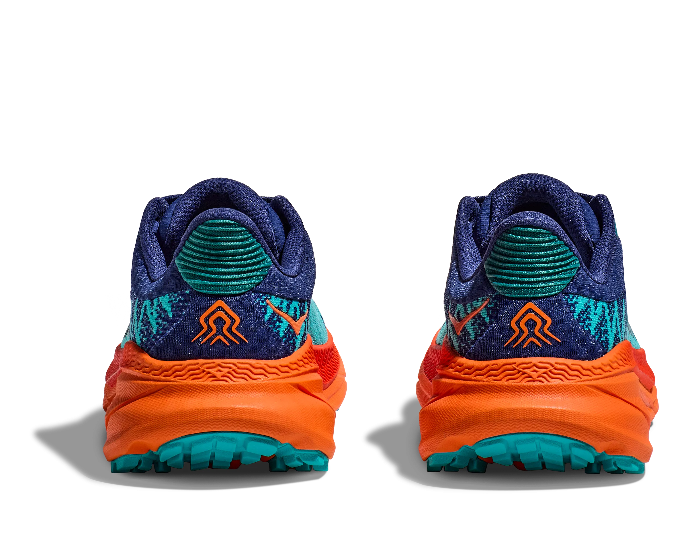 Women's Hoka Challenger 7 Color: Ceramic / Vibrant Orange