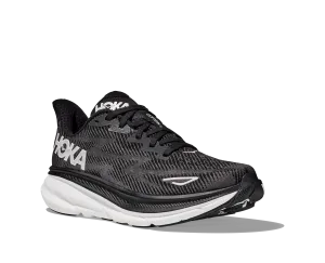 Women's Hoka Clifton 9 Color: Black/White