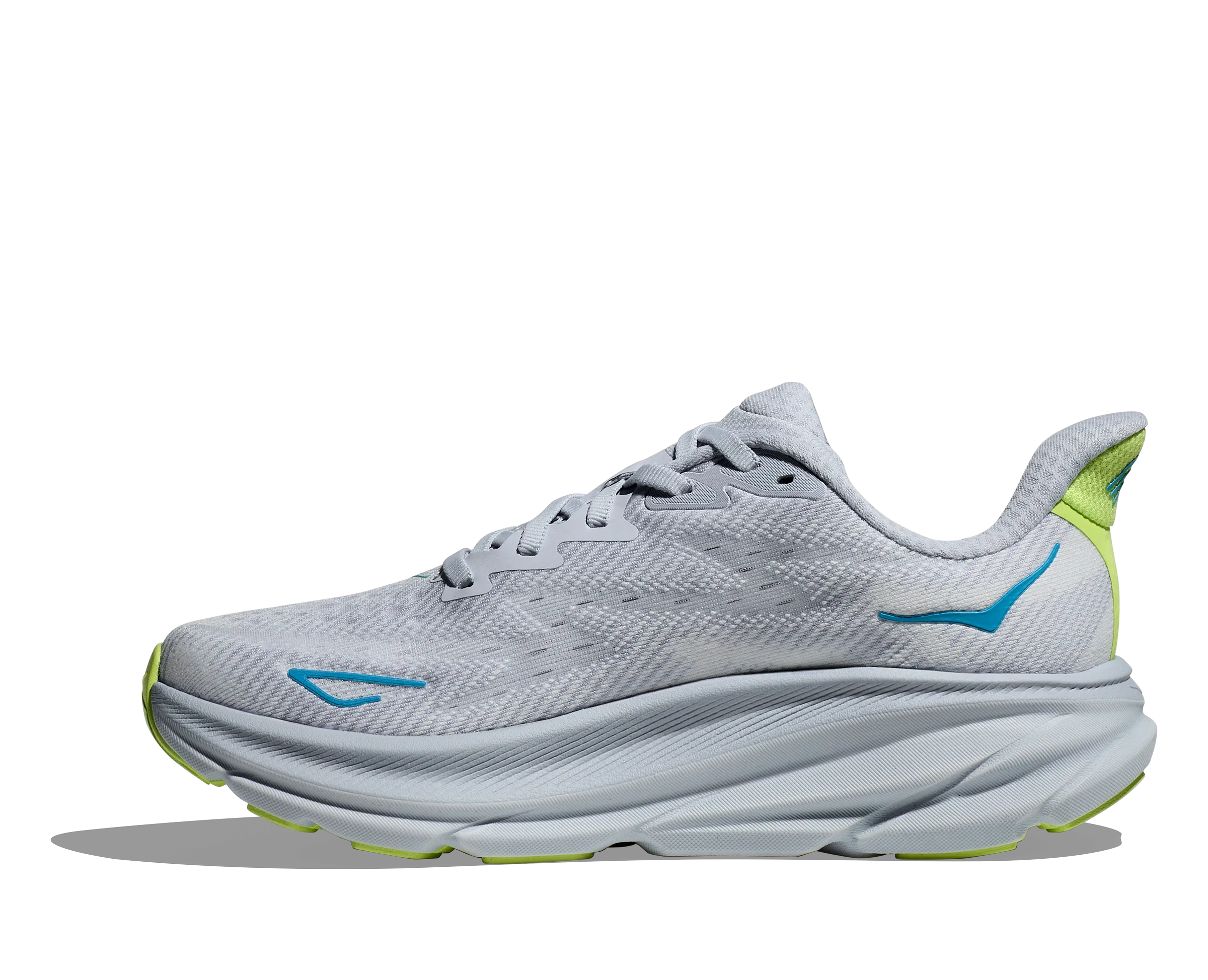 Women's Hoka Clifton 9 Color: Gull/Sea Ice (WIDE WIDTH)