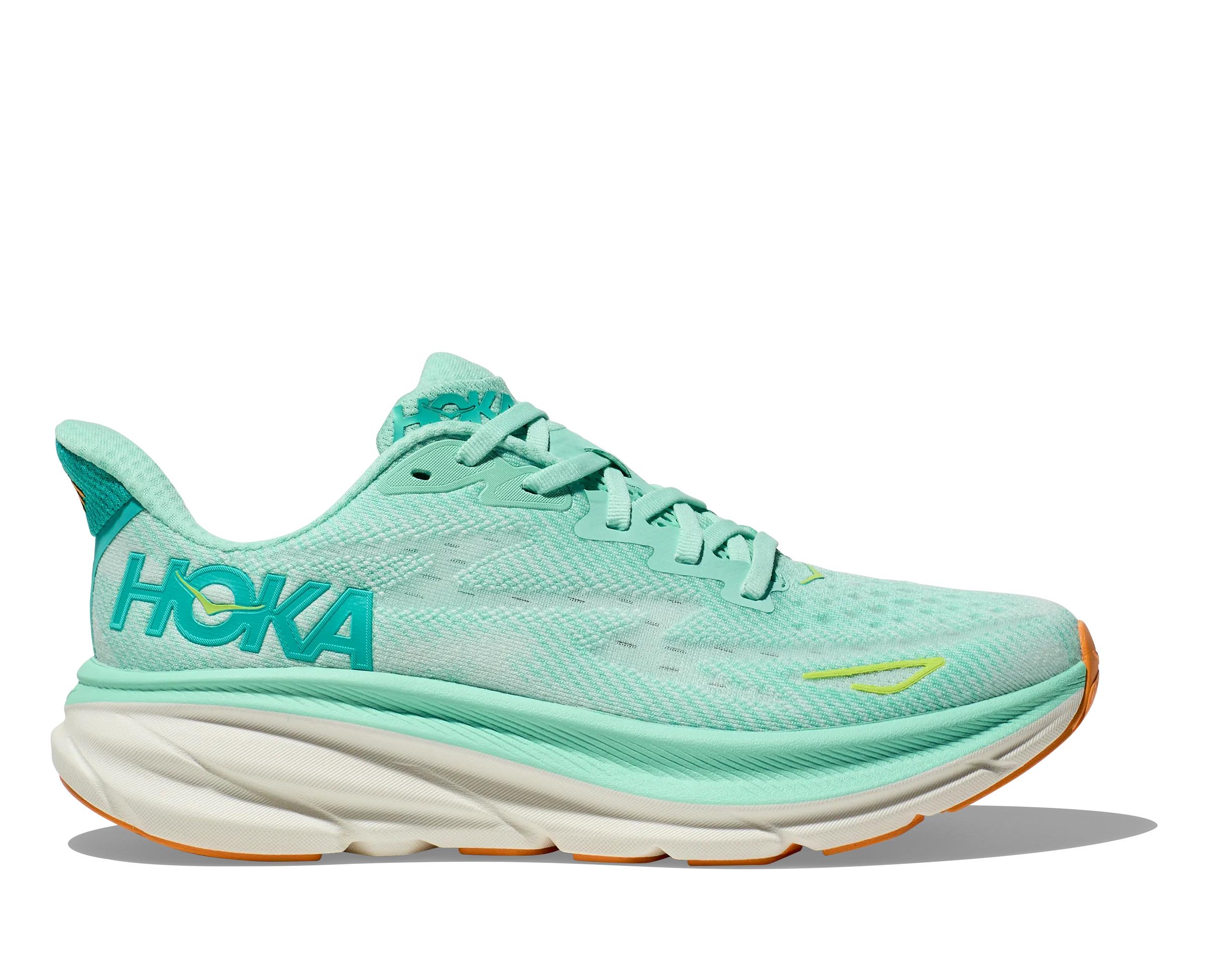 Women's Hoka Clifton 9 Color: Seafoam / Aqua Breeze