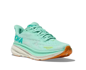 Women's Hoka Clifton 9 Color: Seafoam / Aqua Breeze