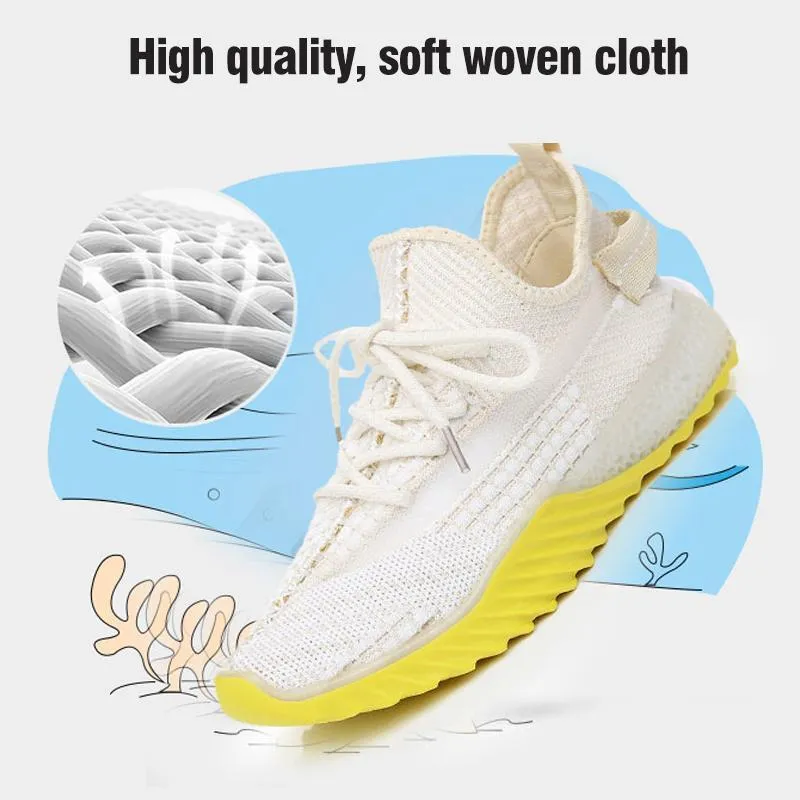 Women's Net Surface Breathable Lace-Up Sneakers