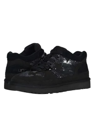 Women's Sequined Sneakers,Black