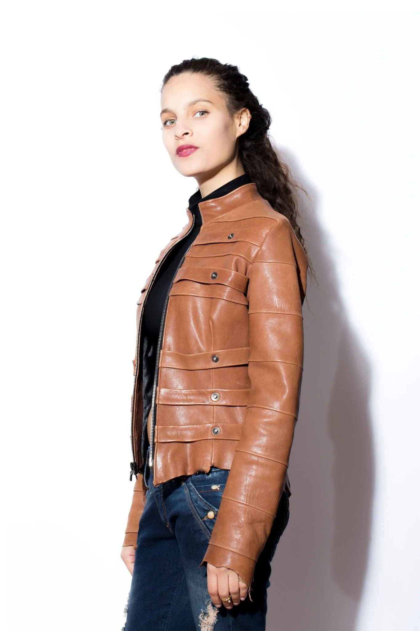 Women's Strap Me Up Cognac Jacket