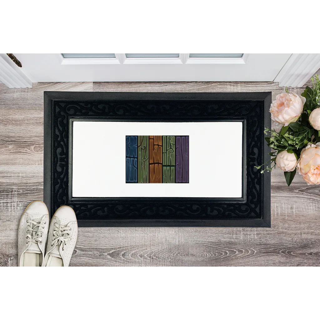 Wooden Plank Sublimation Heavy Duty Door Mat